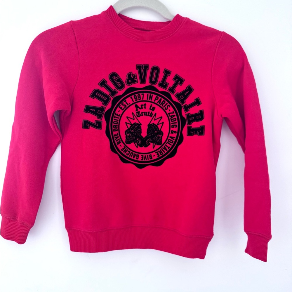 Zadig & Voltaire Kids Red Sweatshirt